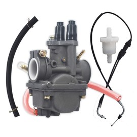 AISENPARTS Motorcycle Carburetor Carb Throttle Cable Fuel Filter Replacement for Yamaha PW80 Dirt Bike Carb 1983-2006