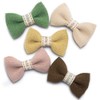 Summer-Ray 50pcs 2" Wide Handcrafted Mini Linen Ribbon Bows Mixed