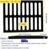 MOSINSBO Cast Iron Drain Grate 20x16 in, C-Class 56200 lbs