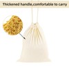 OKBA 12 Pack Cotton Muslin Drawstring Bags – Reusable Cloth