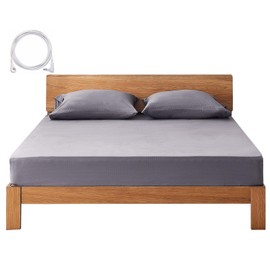 Grounding Sheets Twin Deep Pocket 12% Silver Fiber and 88% Organic Cotton, Fitted Earth Grounded Bed Sheets for Improved Sleep (Deep Grey, Twin - 39"x75"x15")