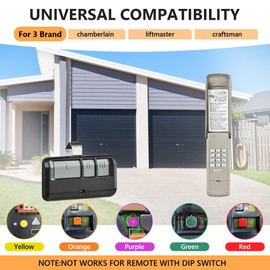 for liftmaster Chamberlain Craftsman Garage Door Keypad Remote Universal, Replaces 877MAX 878MAX 877LM G940EV-P2 CMXZDCG440 Keypad and 893MAX 893LM 373LM 971LM Remote