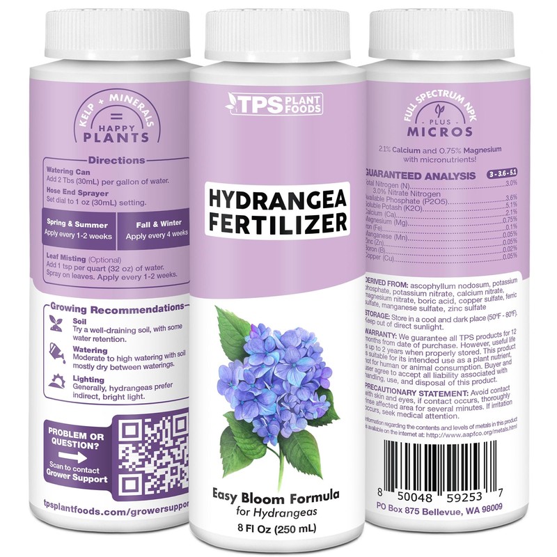 Hydrangea Fertilizer for Acid Loving Plants, Liquid Plant Food 8