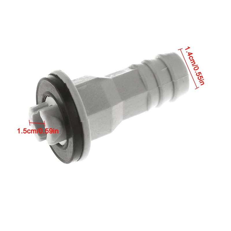 SEIWEI 2Pcs 15mm Air Conditioner Drain Hose Connector, Universal Drain
