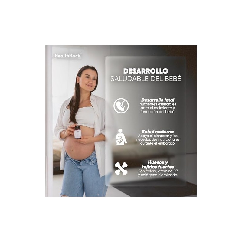 Nutrimom Colágeno Hidrolizado Ácido Fólico Hierro Zinc Embarazo Health Hack
