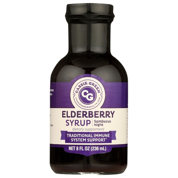 Cassie Green Health Elderberry Syrup, 8 FZ
