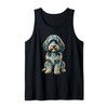 Polygon Art Cockapoo Cockerpoo Tank Top