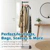 Verssure Adjustable Small Clothing Rack, Metal Coat Rack Freestanding Black