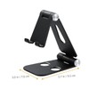 Hemoton 2pcs Folding Cell Phone Stand,Aluminum Alloy Foldable Desktop Phone