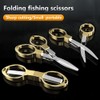 Folding Scissors, TSA Compliant & Portable, Compact, Safe Travel Scissors,
