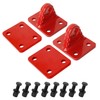 UTVJATV 2 Pack Shackles Mount, D-Ring Shackle Bracket with Backer