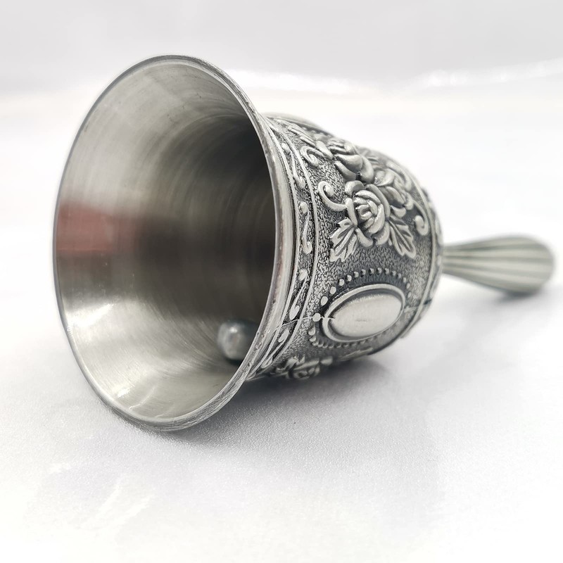 Fayemint Hand Bell, Hand Table Bell, Classic Zinc Alloy Bell,