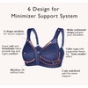 DotVol Women's Full Coverage Minimizer Bra Comfort Wirefree Non Padded