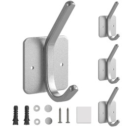 Paoli Heavy Duty Self Adhesive Hooks - Sturdy self Adhesive Hooks for Home, School and Office Easy to fit and Remove,with a Maximum Load Capacity of 30lb (4 PC).