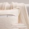 Topfinel Cream Cushion Covers 45 x 45 Set of 2
