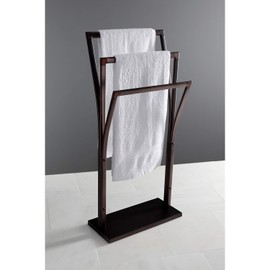 Kingston Brass SCC3305 Edenscape Freestanding Towel Rack, Oil Rubbed Bronze 34.44 x 16.13 x 9.88
