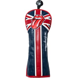 The Rolling Stones Union Jack Head Cover-Fairway Rolling Stones Union Jack Faux Leather Headcover Dial For Fairway Wood