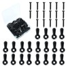 Unlorspy 100 Sets Black Picture Frame Backing Clips Metal Frame