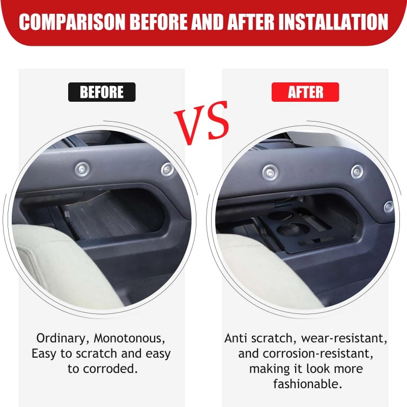 YNEI Console Lower Cup Holder Compartment Divider Fits Land Rover