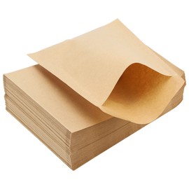 200 Pcs Kraft Paper Cookies Bags - Unbleached Small Paper Bakery Bags for Treats, Baked Snacks, Pastry, Bread (4.7x6.3 Inch)