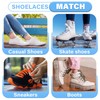 DELELE Solid Flat Shoe Laces: Hollow Thick Shoelaces for Sneakers