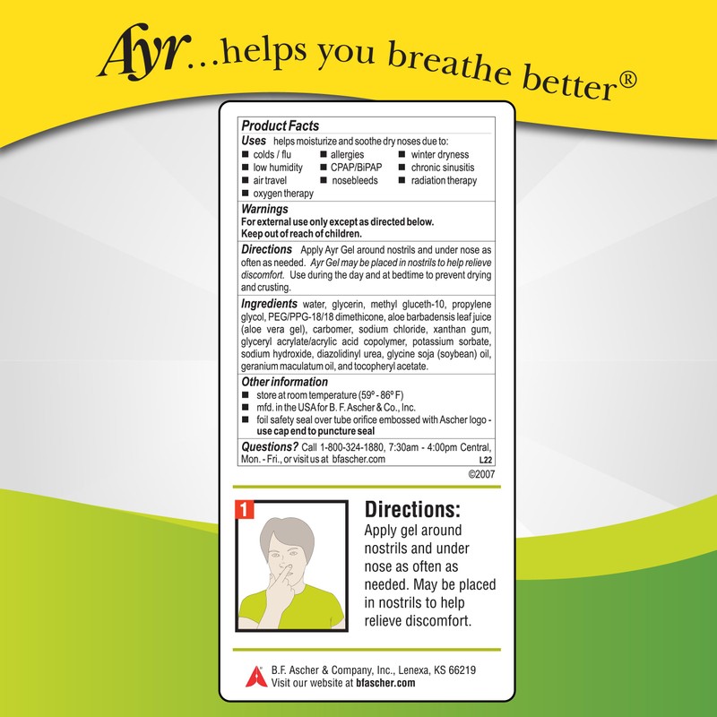 Ayr Saline Nasal Gel with Soothing Aloe 0.5 oz (Quantity
