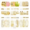 Aretes para Mujer;Joyeria 45 Pares Aretes Mujer Oro Pendientes Joyeria