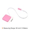 HARFINGTON Square Retractable Measuring Tape 150cm/60-inch Soft Leather Case Tailors