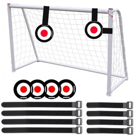 Training Target Disc Set,Ompinda 4pcs Soccer Training Goal Discs and 8pcs Adjustable Straps Soccer Target Football Training Equipment for Football Shooting,Solo Drills,Team Practice