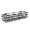 Farmlyn Creek Wall Storage Basket Organizer - Black Metal 3-Piece