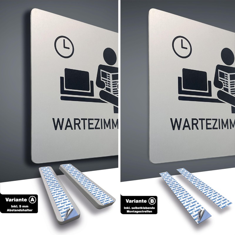 Türschilder24 XXL Door Sign 125 x 125 mm Workshop 1.5