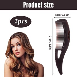 2 pcs Scalp Comb for Dandruff Removal,Pressable Scalp Sweep Detoxing Massage Comb for Women Men,Allows for Effective Removal of Dandruff Dirt