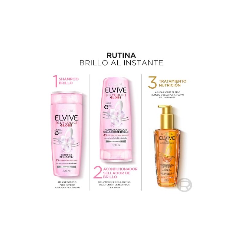 Kit LOréal Paris Elvive Óleo Extraordinario 100 ml Elvive Acondicionador