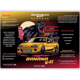 Gearhead Wax Banana Wax 16oz Bottle (16oz)