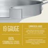 CONCORD Stainless Steel 3 Piece 22" Comal Cookware Set. Comales