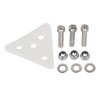 YDLMT Metal 3 Hole Curved Laydown License Plate Mount with