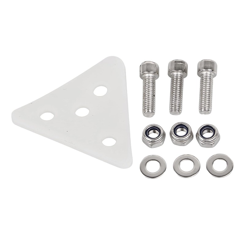 YDLMT Metal 3 Hole Curved Laydown License Plate Mount with