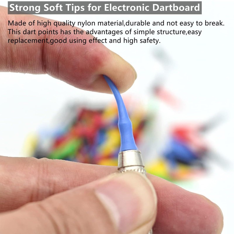 SURALIN Pack of 144 Plastic Dart Tips with 2BA Thread,