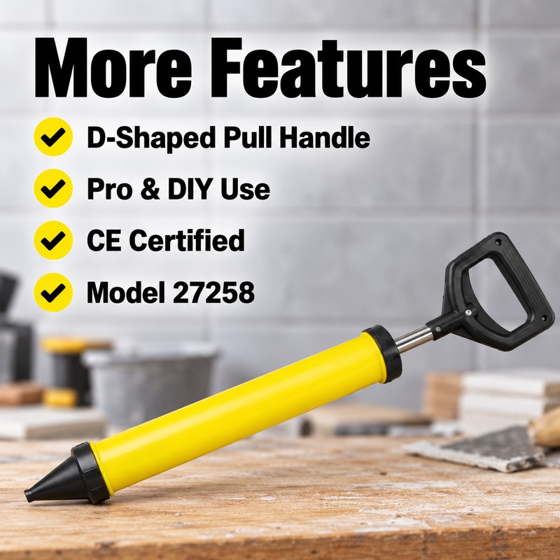 Manual Grouting Gun Mortar Sprayer Applicator with 4 Nozzles, Cement