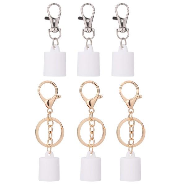 Goktvai 6pcs LipGloss Keychain for Summer Fridays, Portable Lip Balm