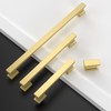 Asidrama 2891 10 Pack 7 Inch(177mm) Brushed Gold Kitchen Cabinet