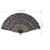 QIRMIZI 10 Pack Fabric Folding Handheld Fans, Perfect for Weddings,