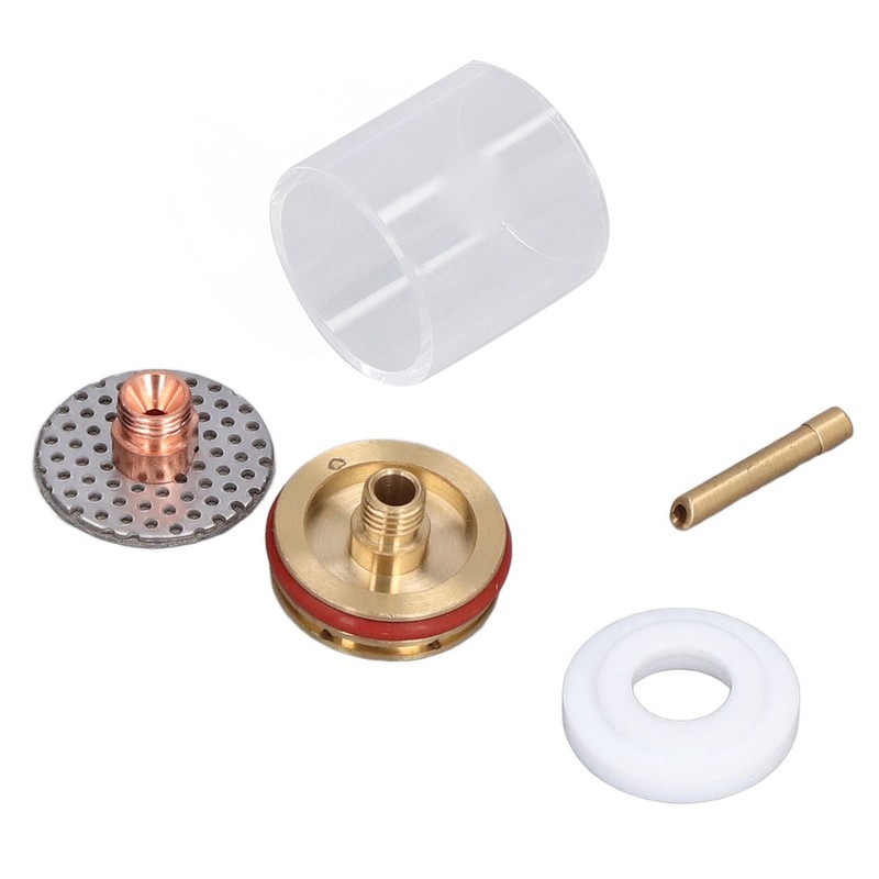 5Pcs/Set TIG Welding Torch Cup Brass Glass Cups Collet Nozzle