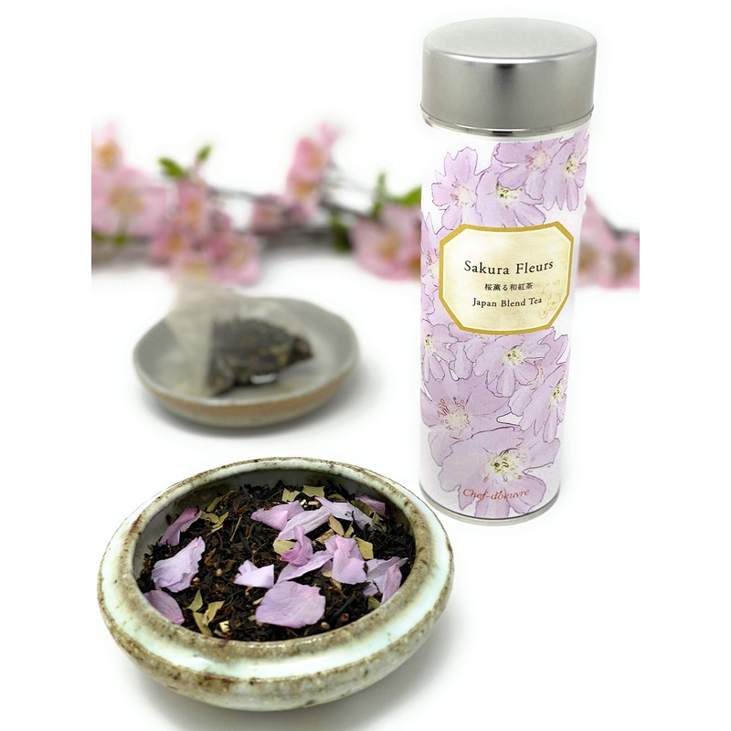 Shedouble Sakura Fleur, Cherry Blossom Fragrant Japanese Tea Sakura Black
