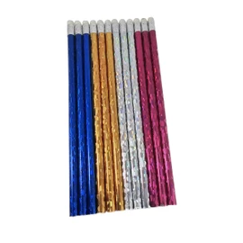 SDM 12 Bright Holographic HB Pencils With Eraser Toppers