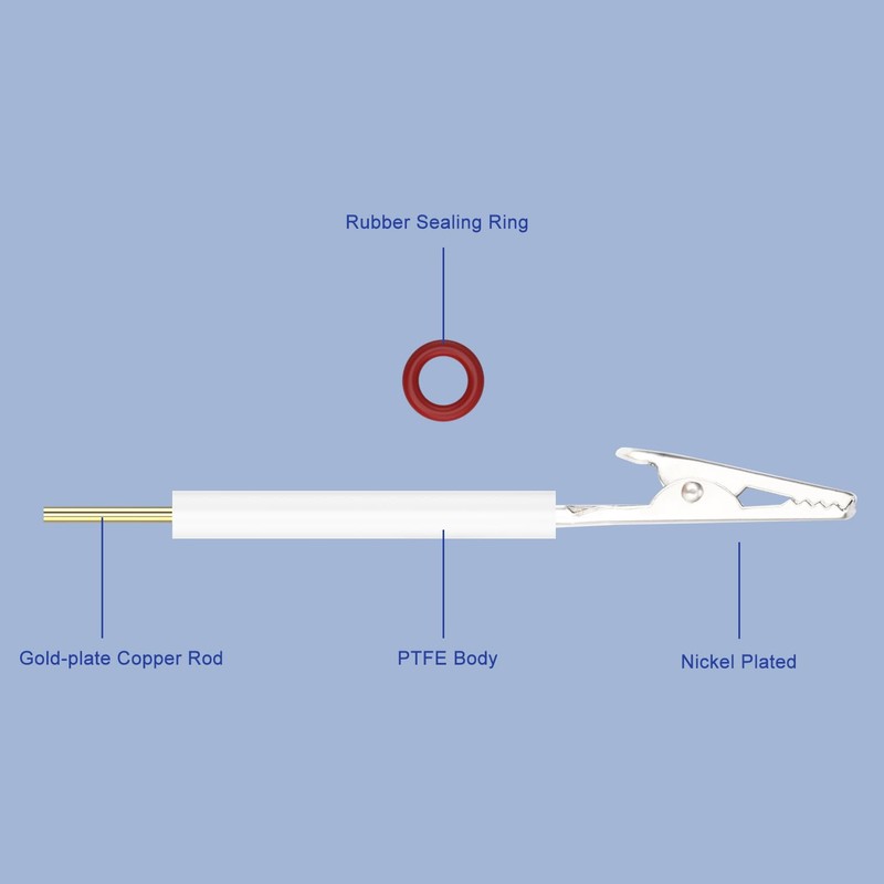 Labasics Electrode Holder, Multifunctional Electrode Clamps with Removable Stainless Steel