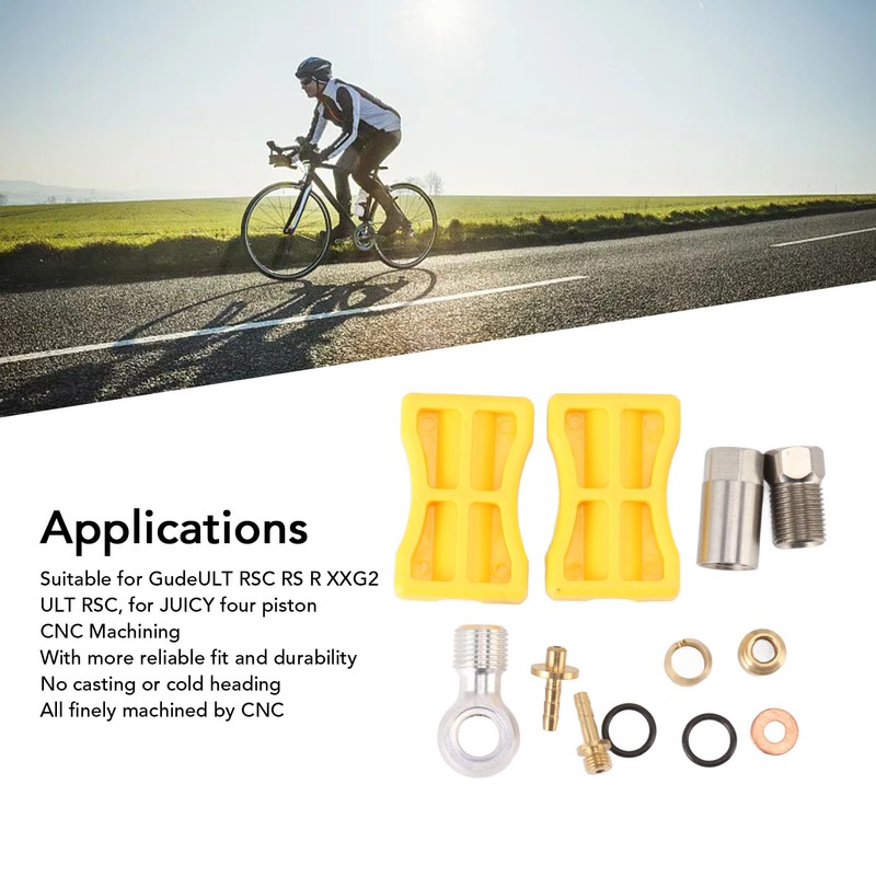 Bike Brake Hose Connector Reusable Olive Connecting Insert Hydraulic Connector