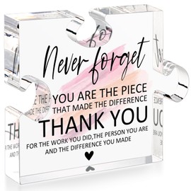 Thank You Gifts for Women - Office Coworker Leaving Going Away Gifts for Women - Nurse, Teacher, Employee, Staff Gifts, Principal, Social Worker Appreciation Retirement Desk Decor Plaque