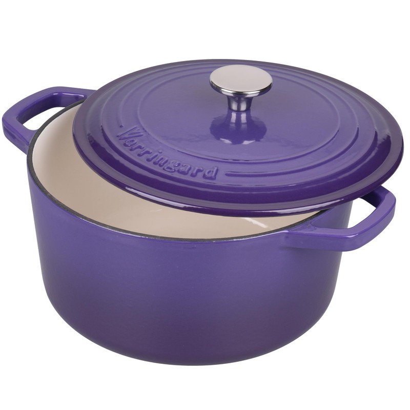 VORRINGARD Enameled Cast Iron Dutch Oven Pot with Lid, for