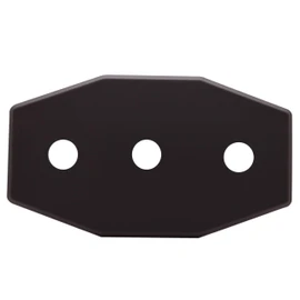 Westbrass Three-Hole Remodel Plate, Oil Rubbed Bronze, D505-12
